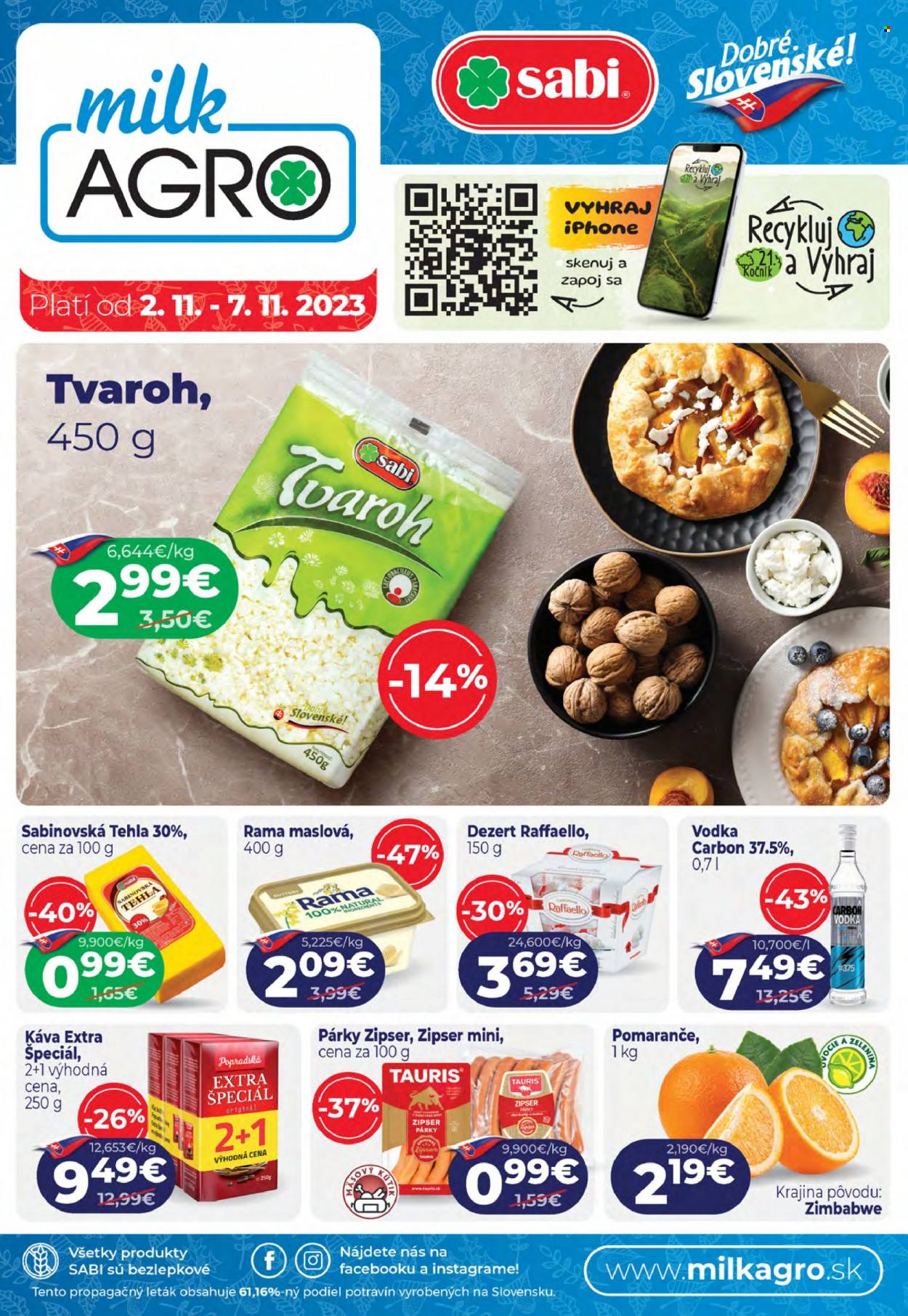 Leták Milk AGRO - 2.11.2023 - 7.11.2023. Strana 1