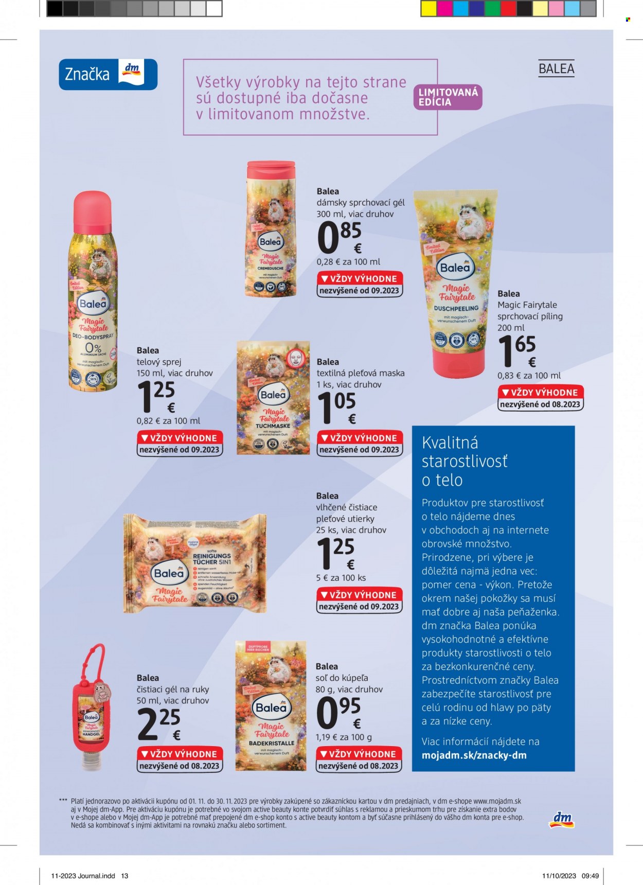 Leták dm drogerie - 1.11.2023 - 30.11.2023. Strana 13