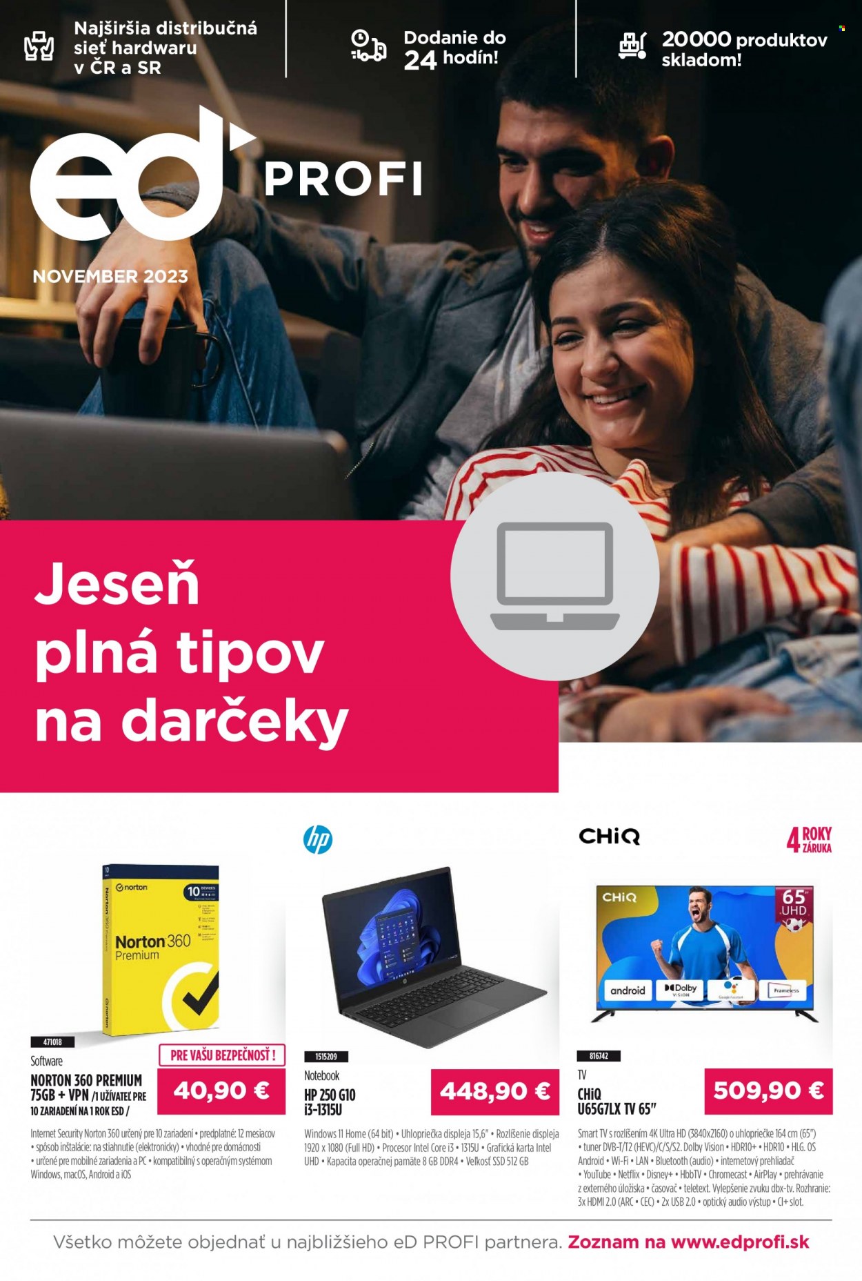 Leták eD PROFI - 1.11.2023 - 30.11.2023. Strana 1