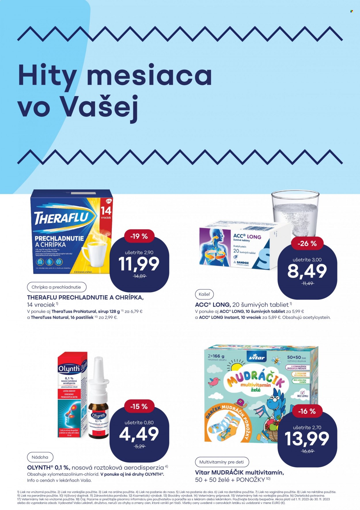 Leták Vaša lekáreň - 1.11.2023 - 30.11.2023. Strana 3