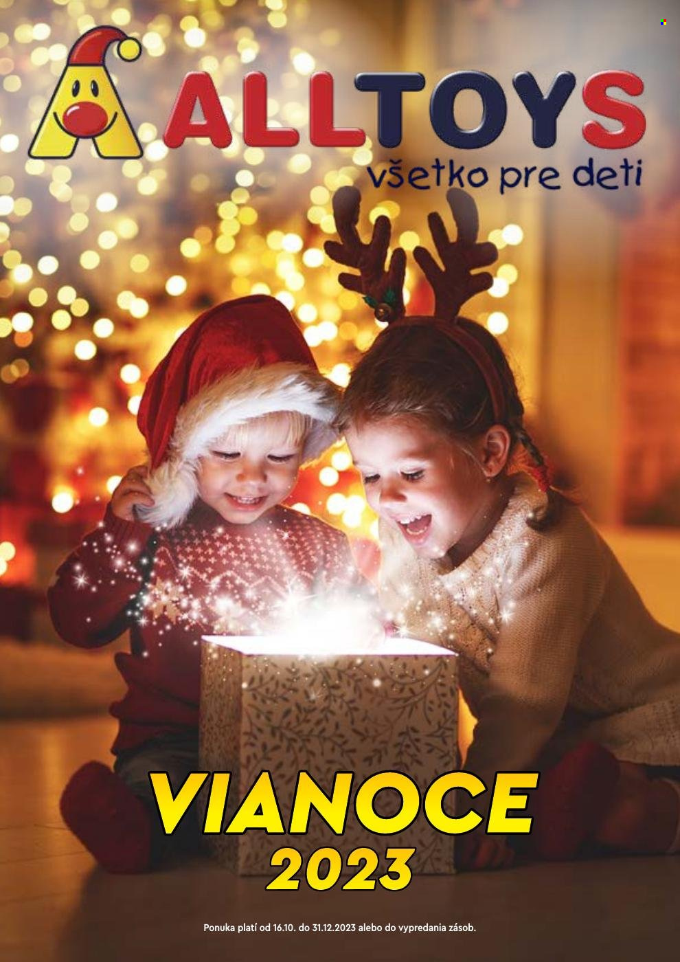 Leták Alltoys - 16.10.2023 - 31.12.2023. Strana 1