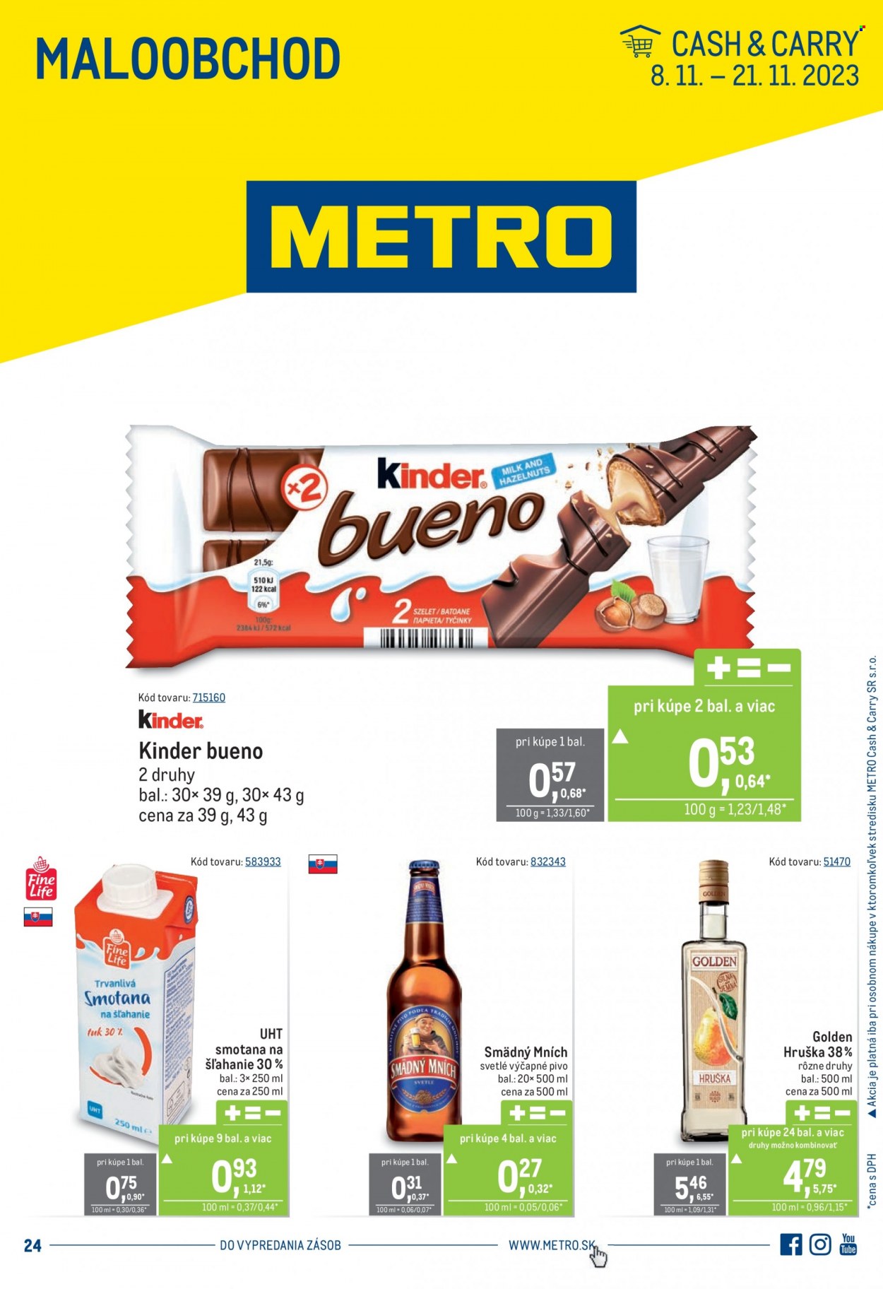 Leták Metro - 8.11.2023 - 21.11.2023. Strana 1