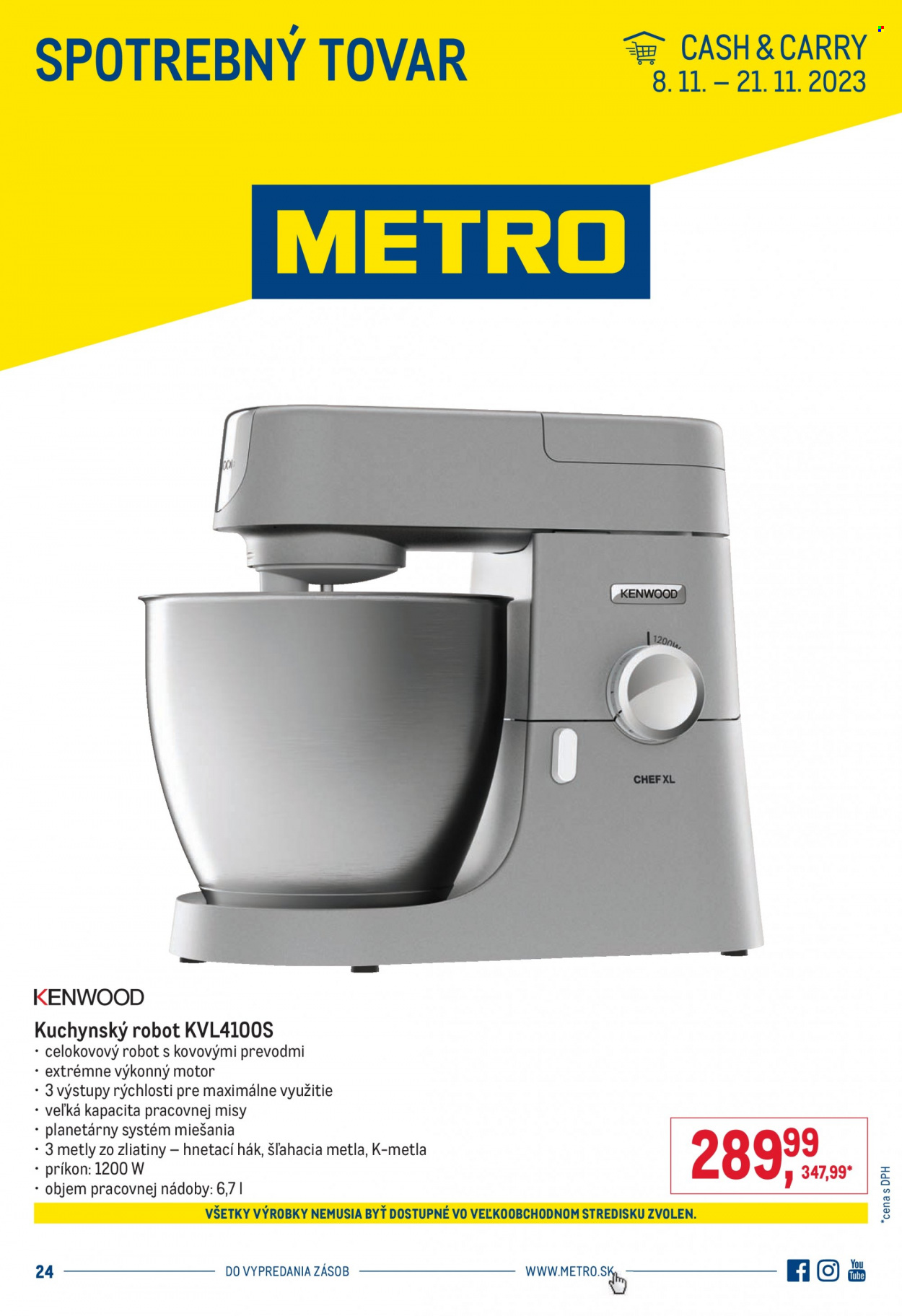 Leták Metro - 8.11.2023 - 21.11.2023. Strana 1