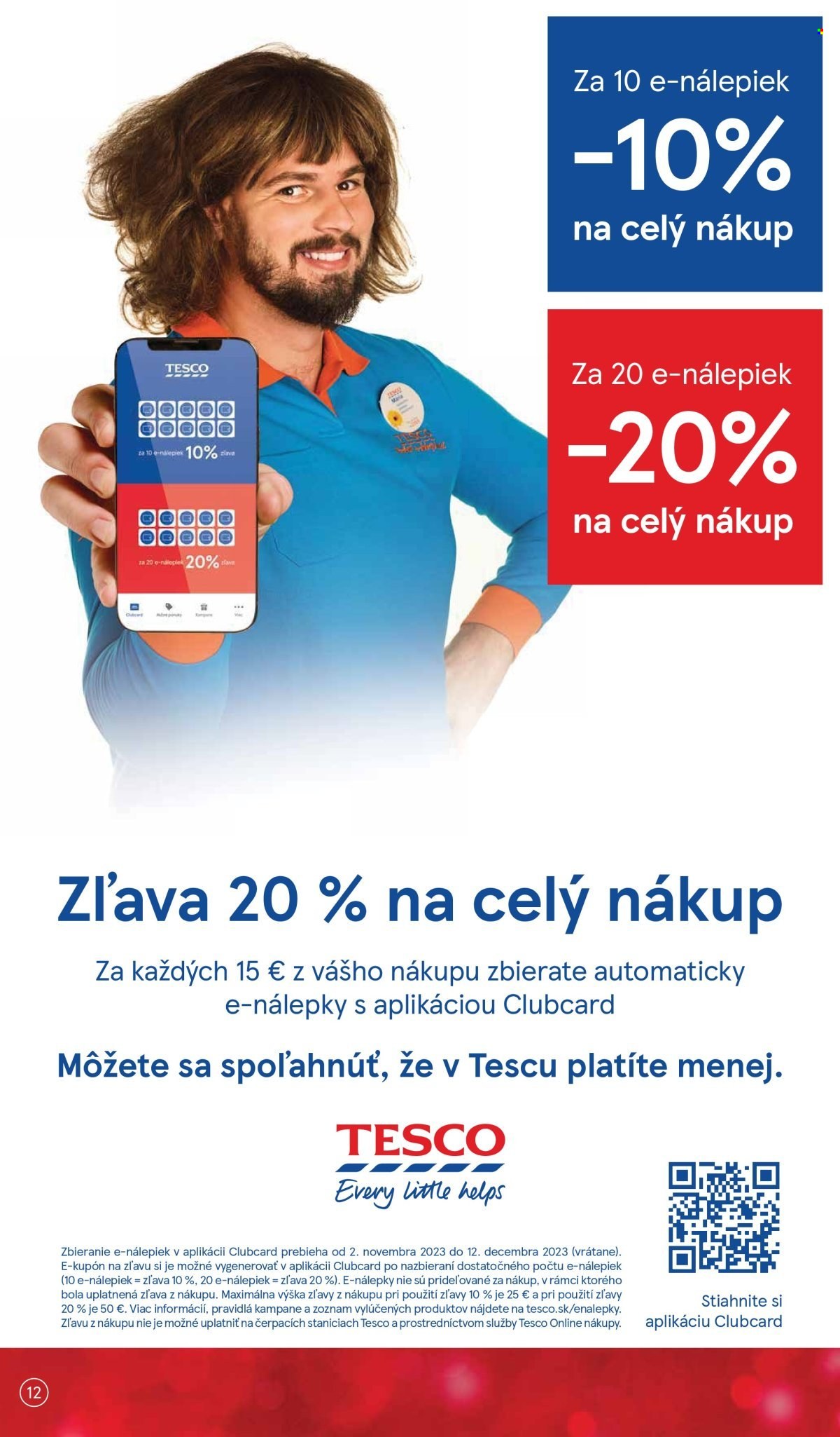 Leták TESCO supermarket - 8.11.2023 - 14.11.2023. Strana 12
