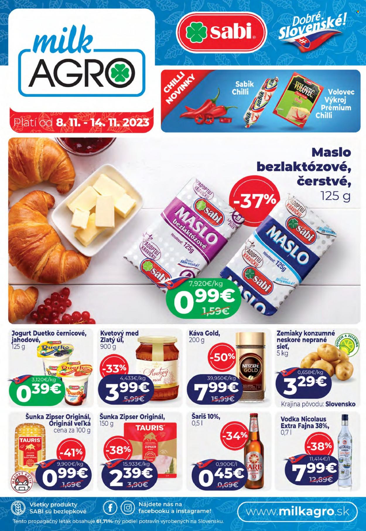 Leták Milk AGRO - 8.11.2023 - 14.11.2023. Strana 1