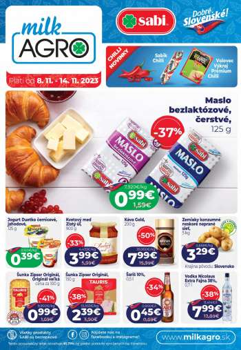 Leták Milk AGRO - 8.11.2023 - 14.11.2023.