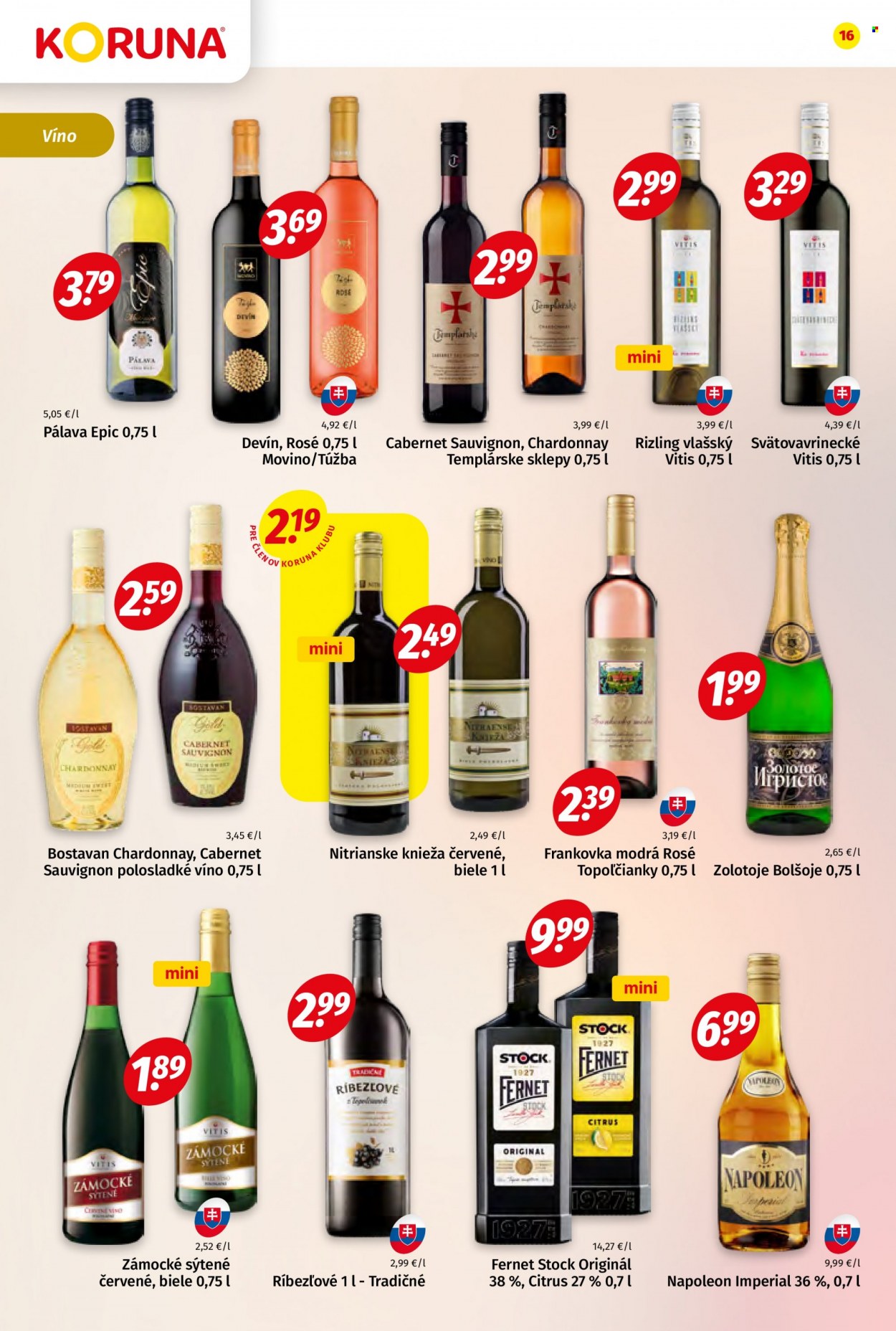 Leták Potraviny KORUNA - 10.11.2023 - 22.11.2023. Strana 16
