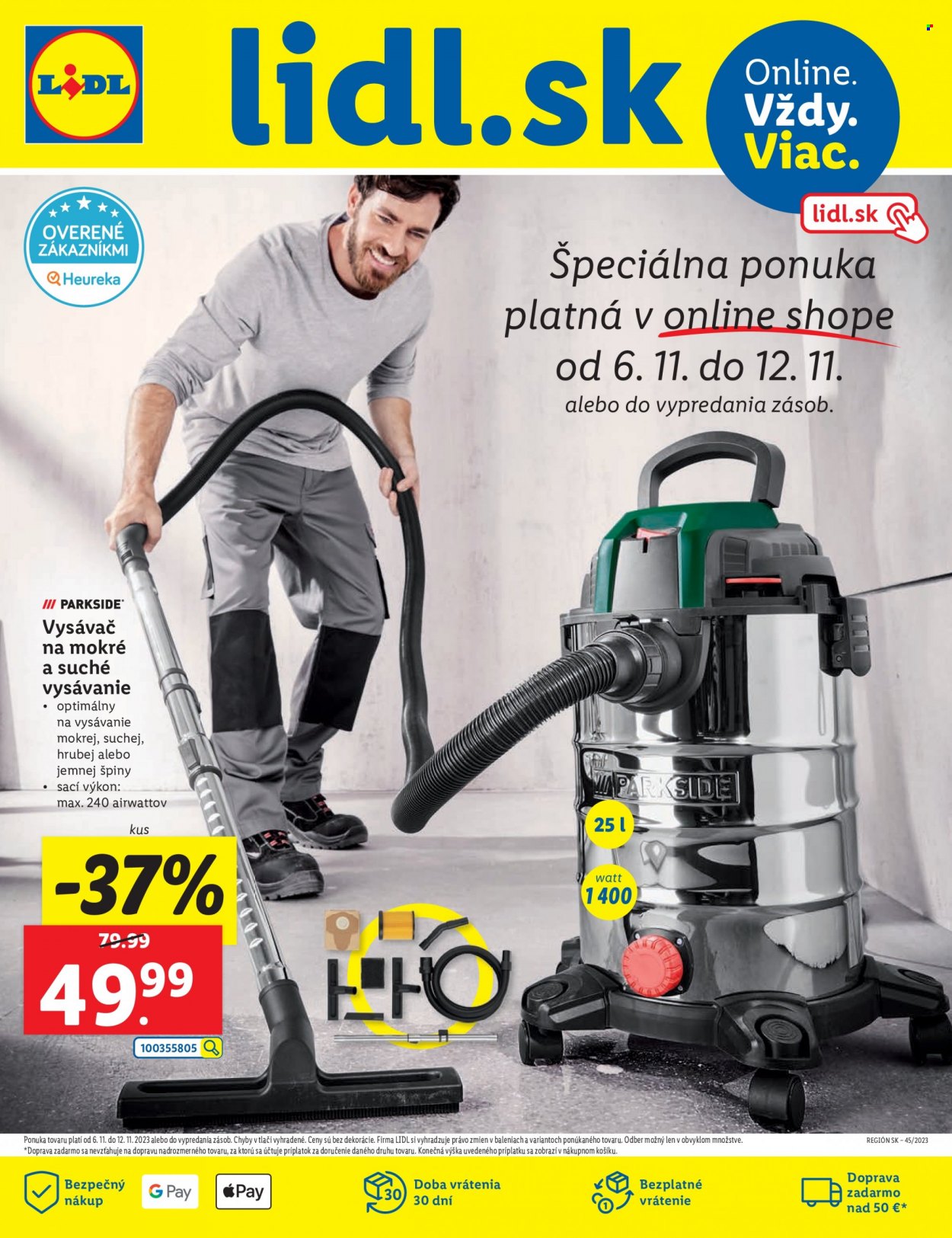 Leták Lidl - 6.11.2023 - 12.11.2023. Strana 1
