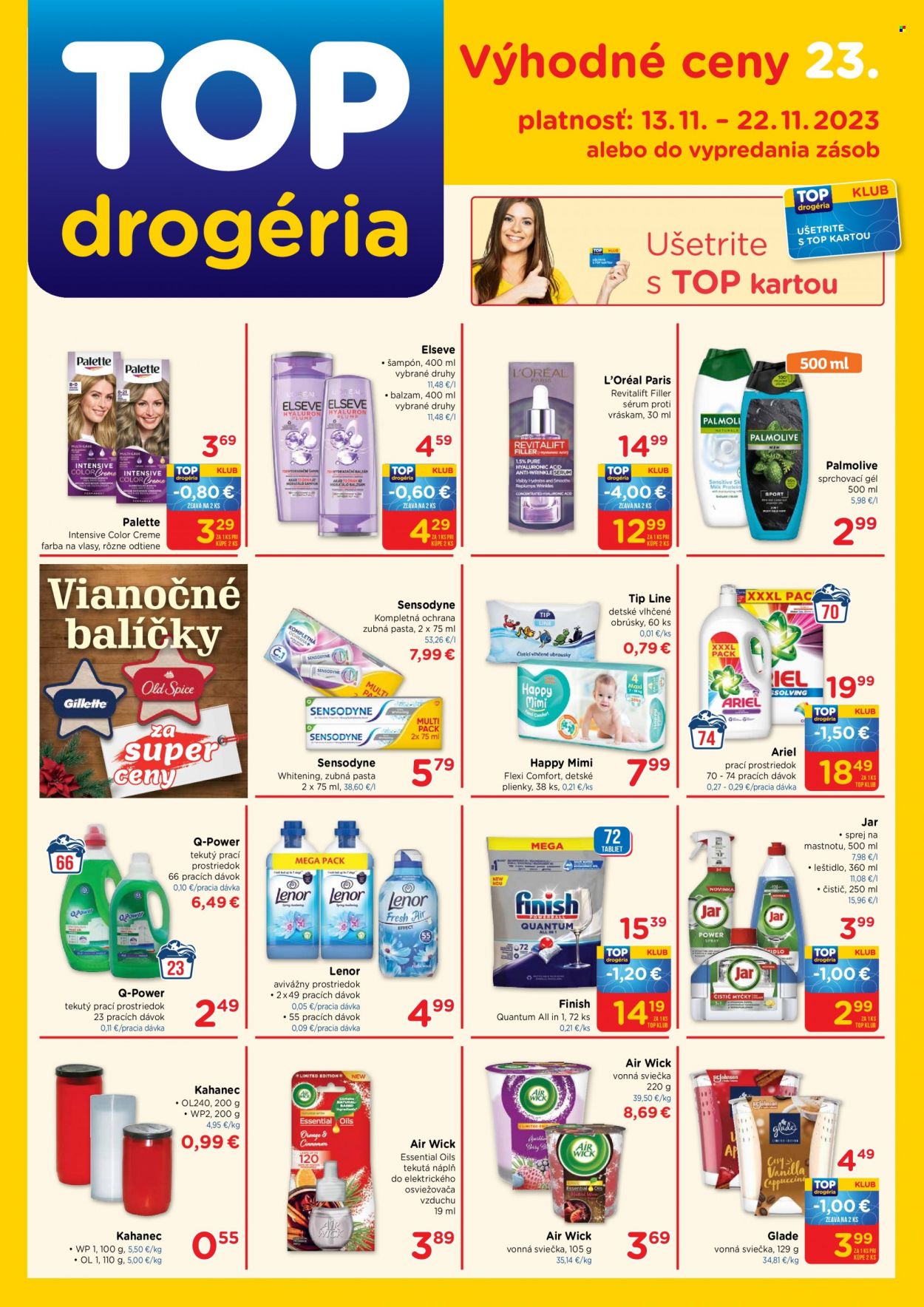 Leták TOP drogéria - 13.11.2023 - 22.11.2023. Strana 1
