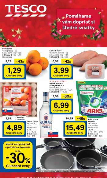 Leták TESCO - 15.11.2023 - 21.11.2023.