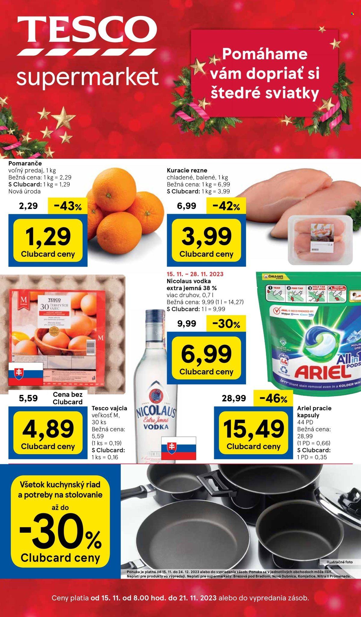 Leták TESCO supermarket - 15.11.2023 - 21.11.2023. Strana 1