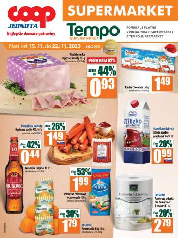 Leták COOP Jednota - 15.11.2023 - 21.11.2023.