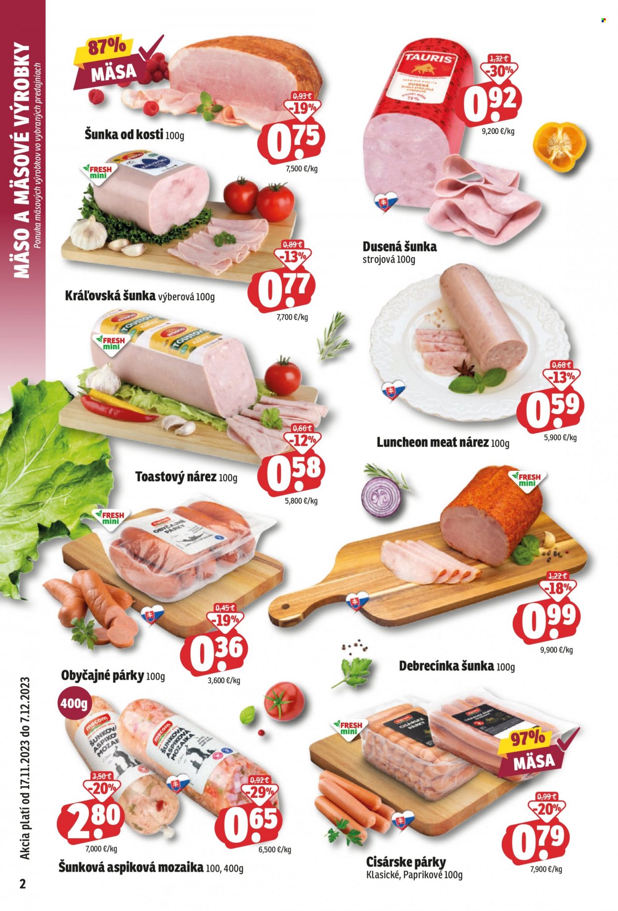 Leták FRESH - 17.11.2023 - 7.12.2023. Strana 2
