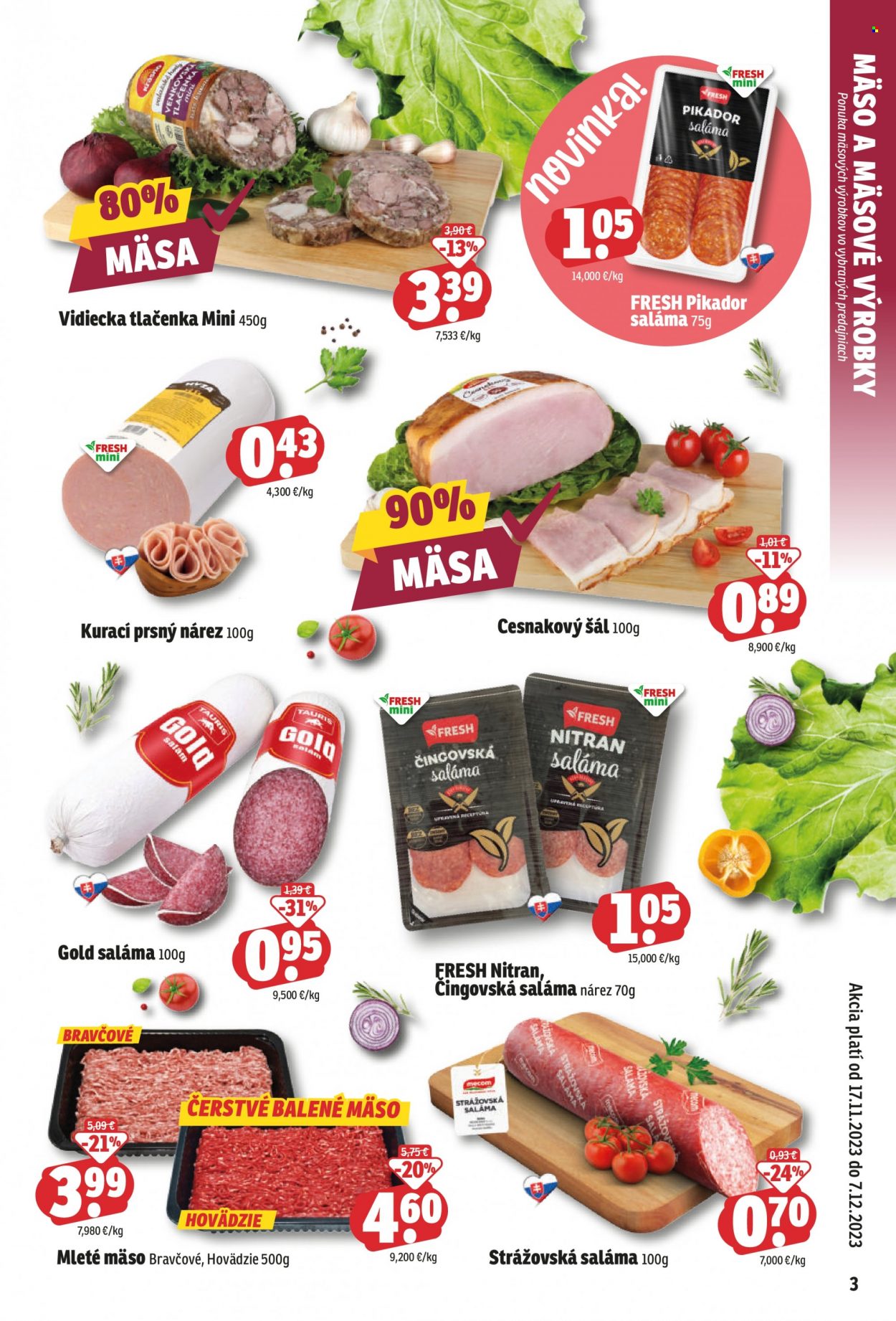 Leták FRESH - 17.11.2023 - 7.12.2023. Strana 3