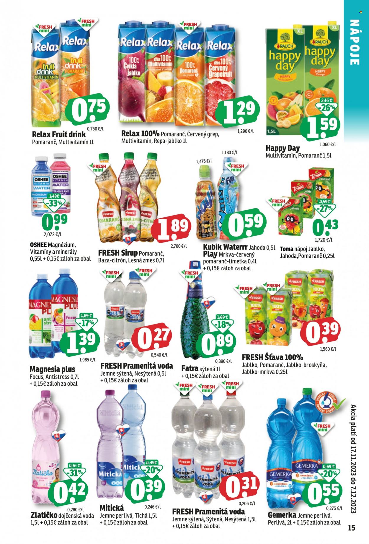 Leták FRESH - 17.11.2023 - 7.12.2023. Strana 15