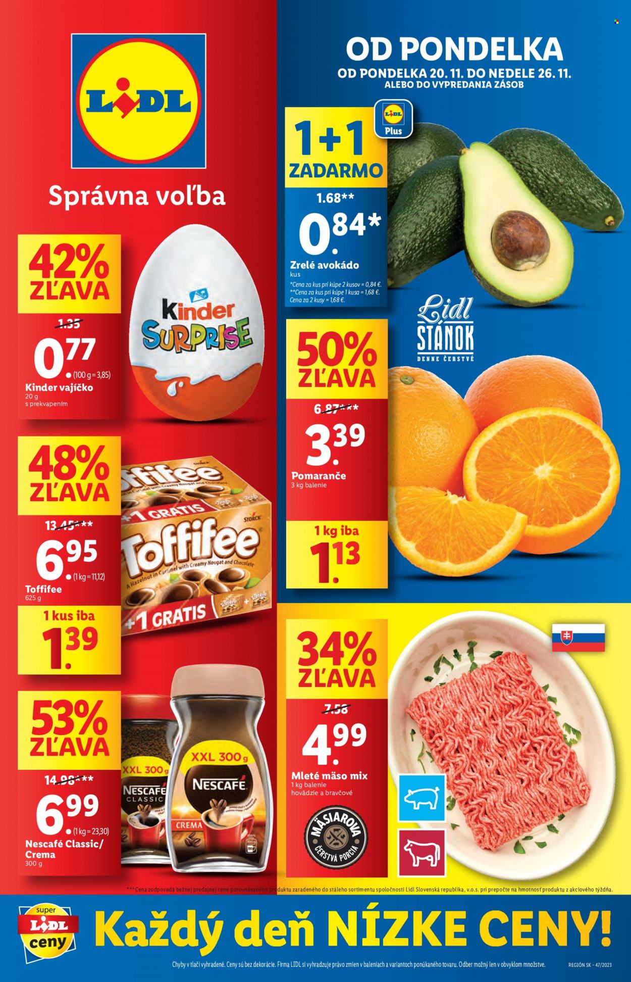 Leták Lidl - 20.11.2023 - 26.11.2023. Strana 1