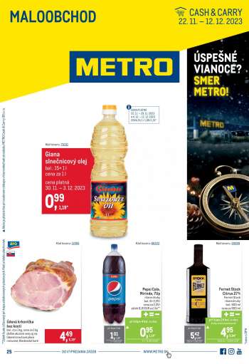 Leták Metro - 22.11.2023 - 12.12.2023.