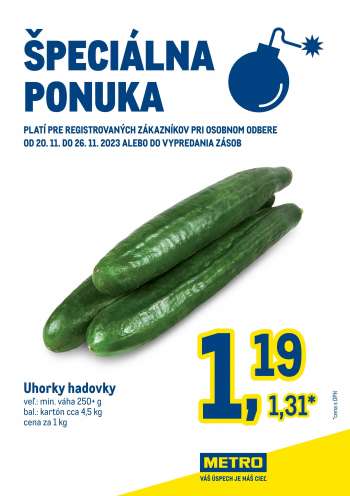 Leták Metro - 20.11.2023 - 26.11.2023.