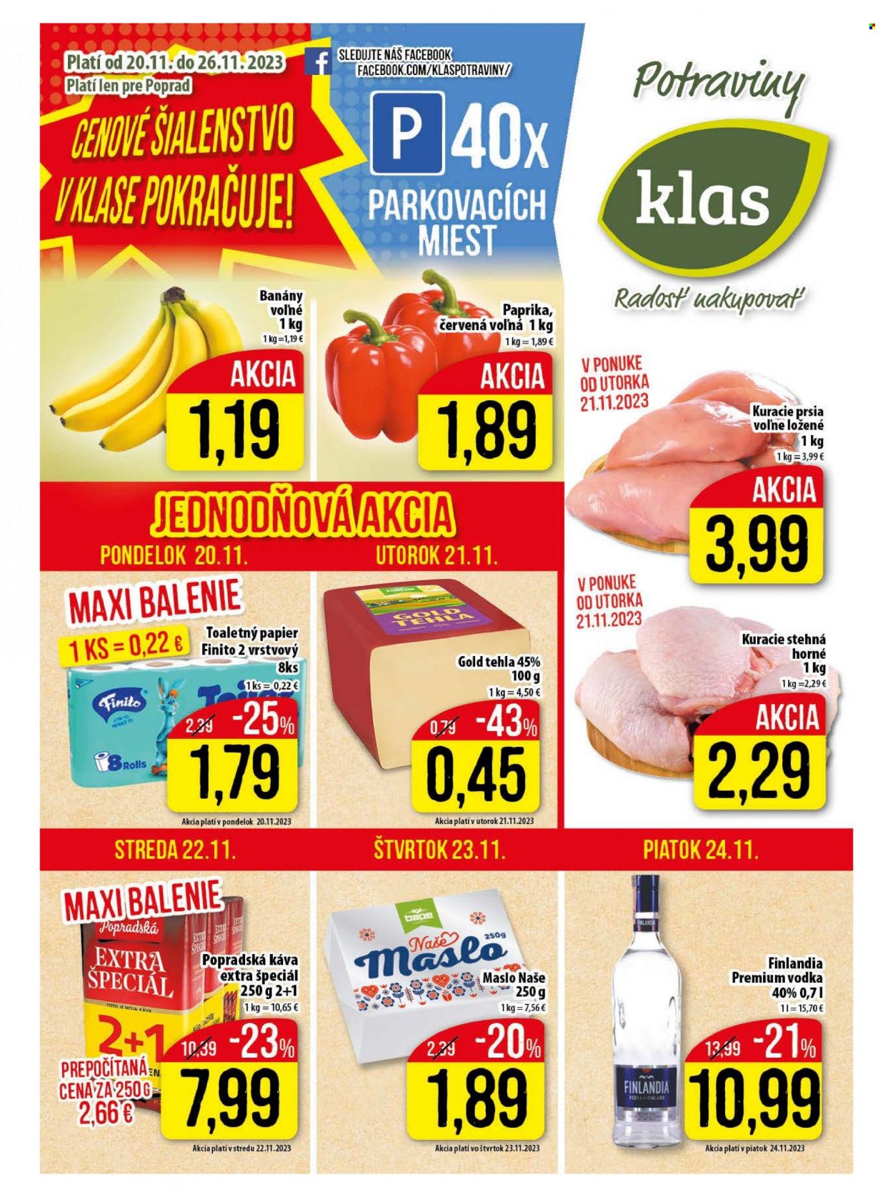 Leták Klas - 20.11.2023 - 26.11.2023. Strana 1