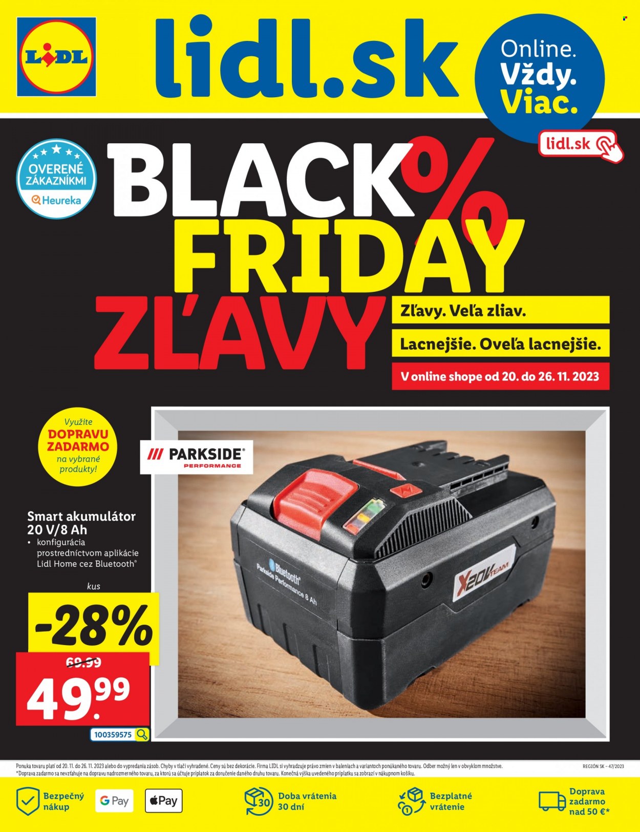 Leták Lidl - 20.11.2023 - 26.11.2023. Strana 1