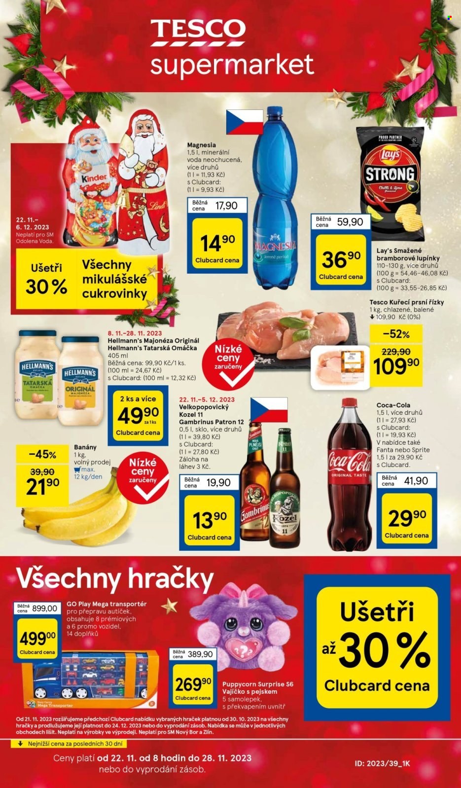 Leták TESCO supermarket - 22.11.2023 - 28.11.2023. Strana 1