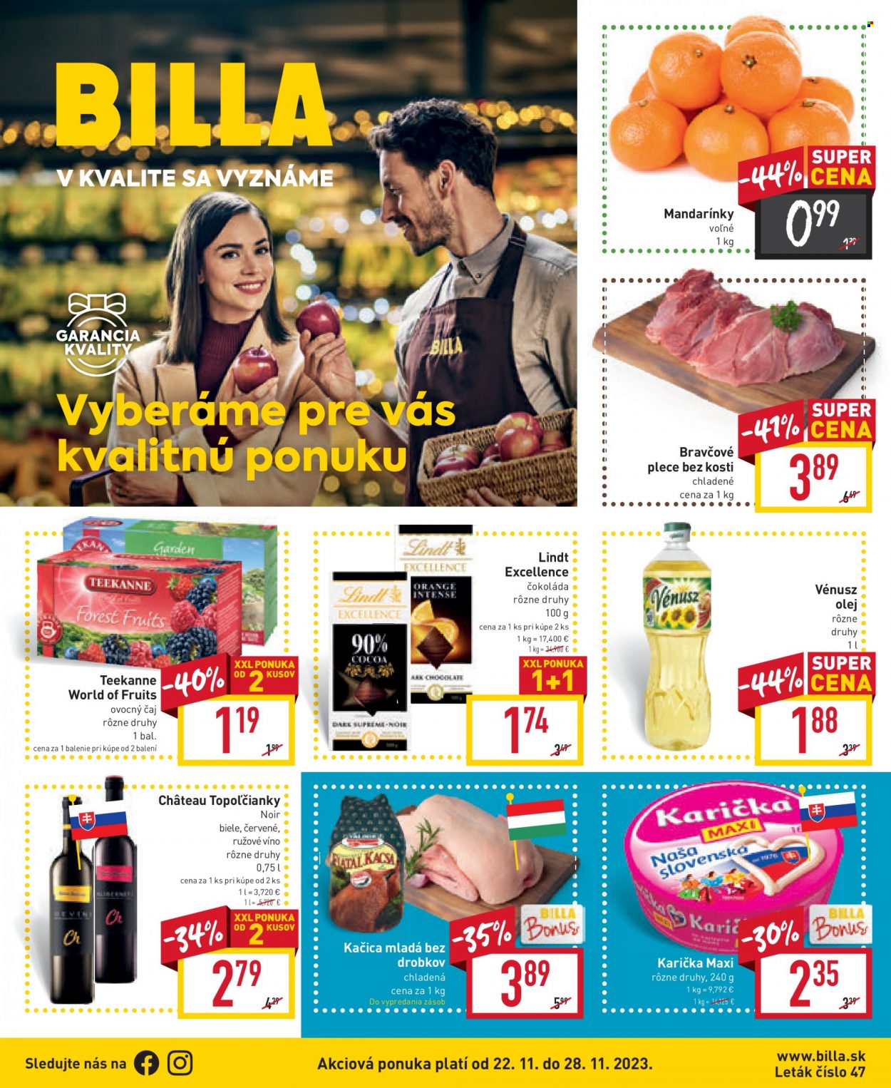 Leták Billa - 22.11.2023 - 28.11.2023. Strana 1