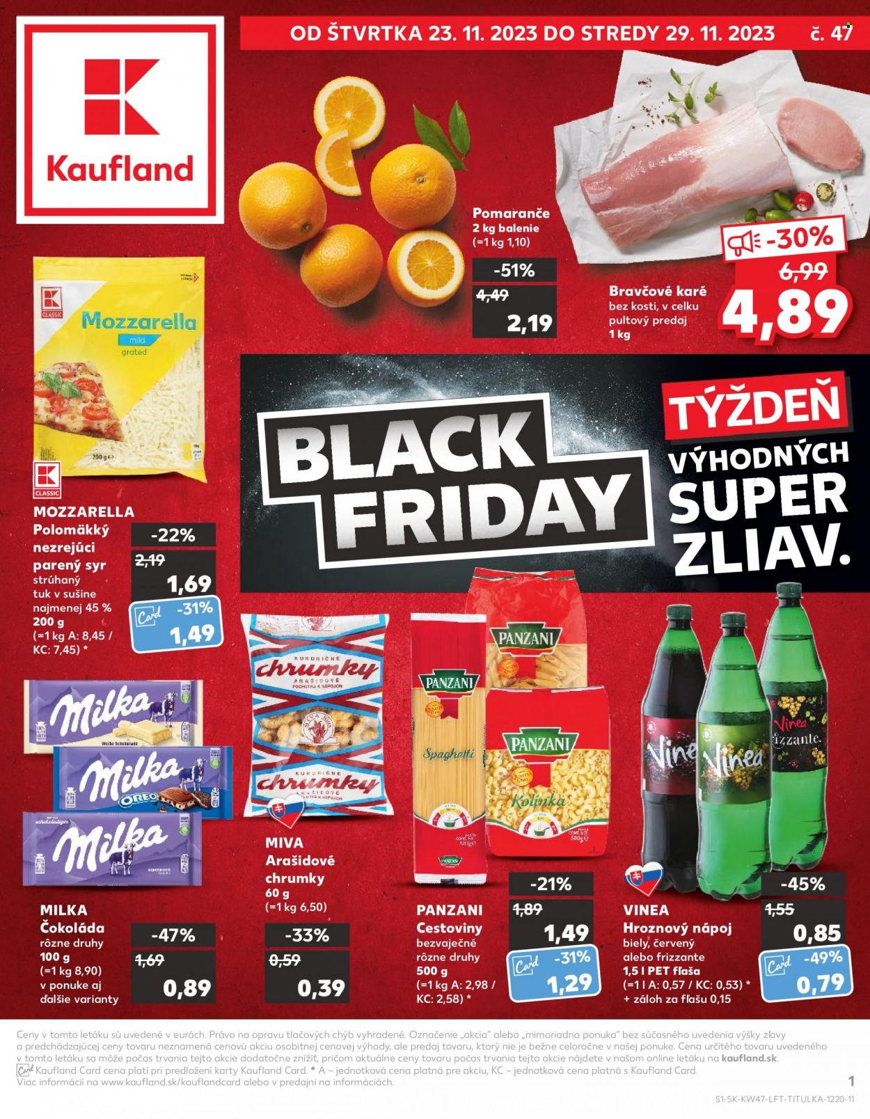 Leták Kaufland - 23.11.2023 - 29.11.2023. Strana 1