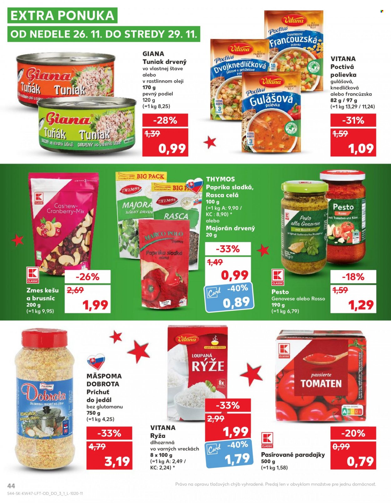 Leták Kaufland - 23.11.2023 - 29.11.2023. Strana 44