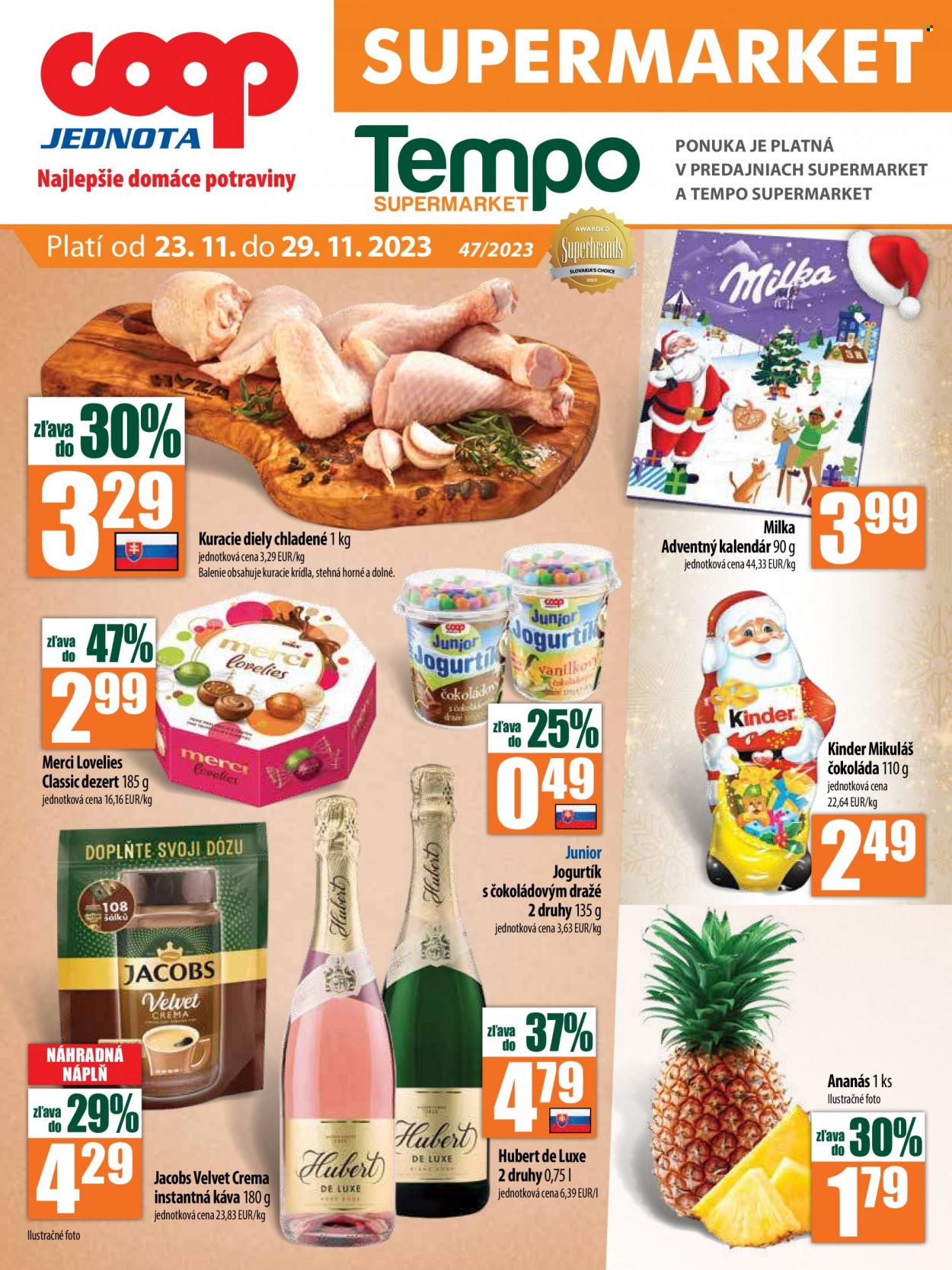 Leták COOP Jednota - 23.11.2023 - 29.11.2023. Strana 1