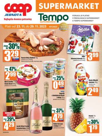 Leták COOP Jednota - 23.11.2023 - 29.11.2023.