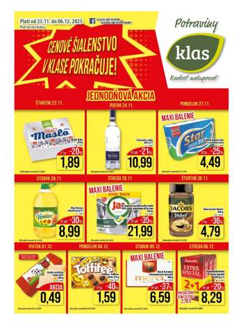 Leták Klas - 23.11.2023 - 6.12.2023.
