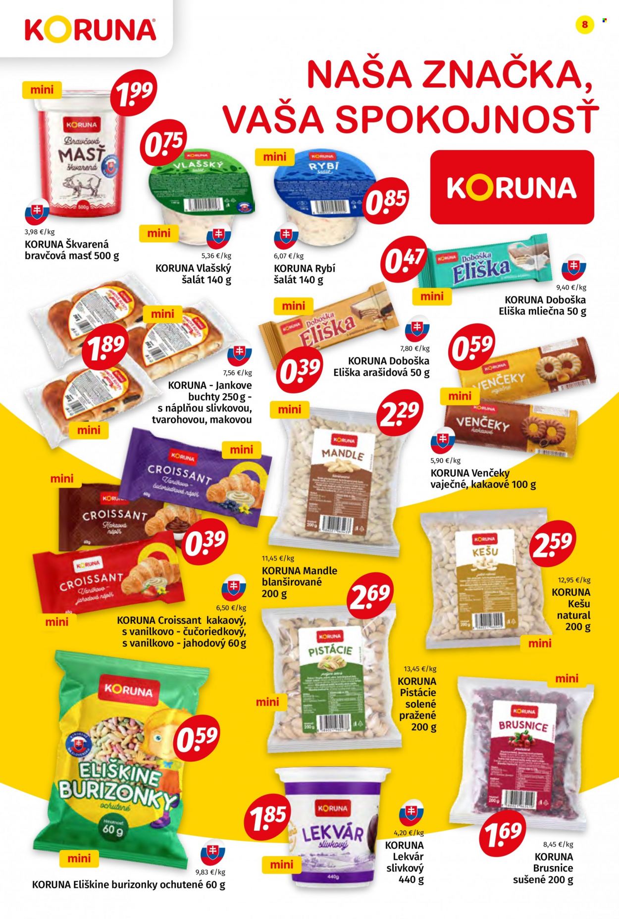 Leták Potraviny KORUNA - 24.11.2023 - 6.12.2023. Strana 8