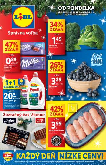 Leták Lidl - 27.11.2023 - 3.12.2023.