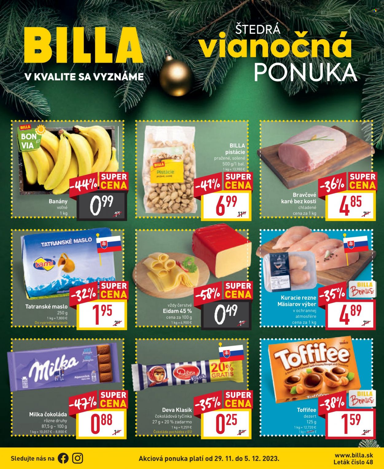 Leták Billa - 29.11.2023 - 5.12.2023. Strana 1