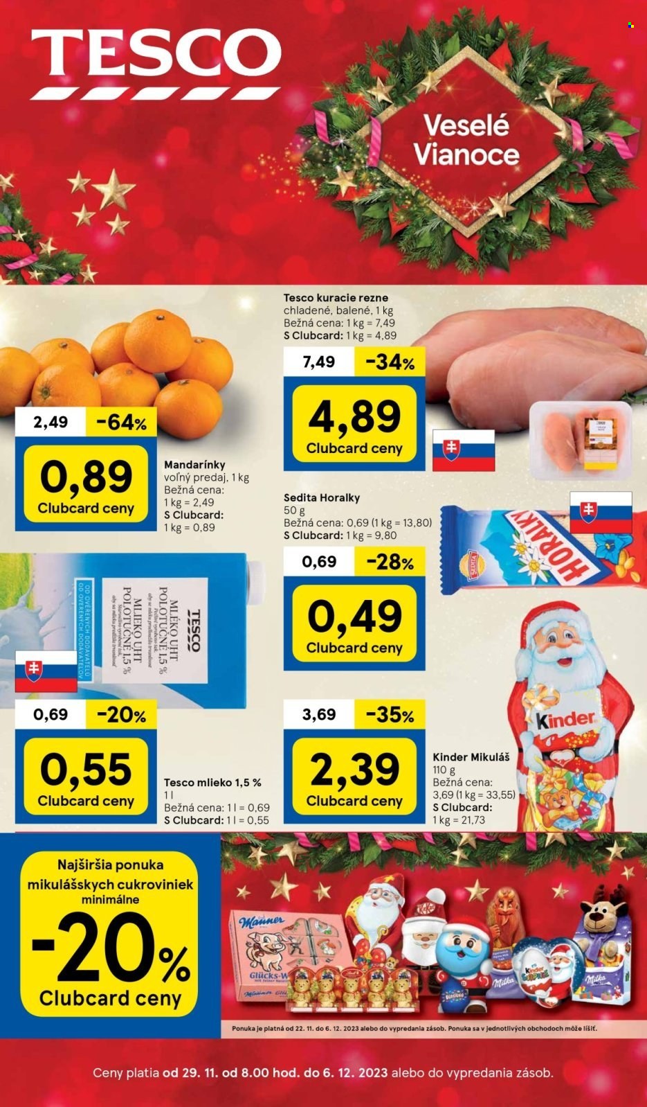 Leták TESCO - 29.11.2023 - 6.12.2023. Strana 1