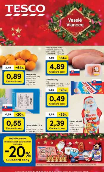 Leták TESCO - 29.11.2023 - 5.12.2023.