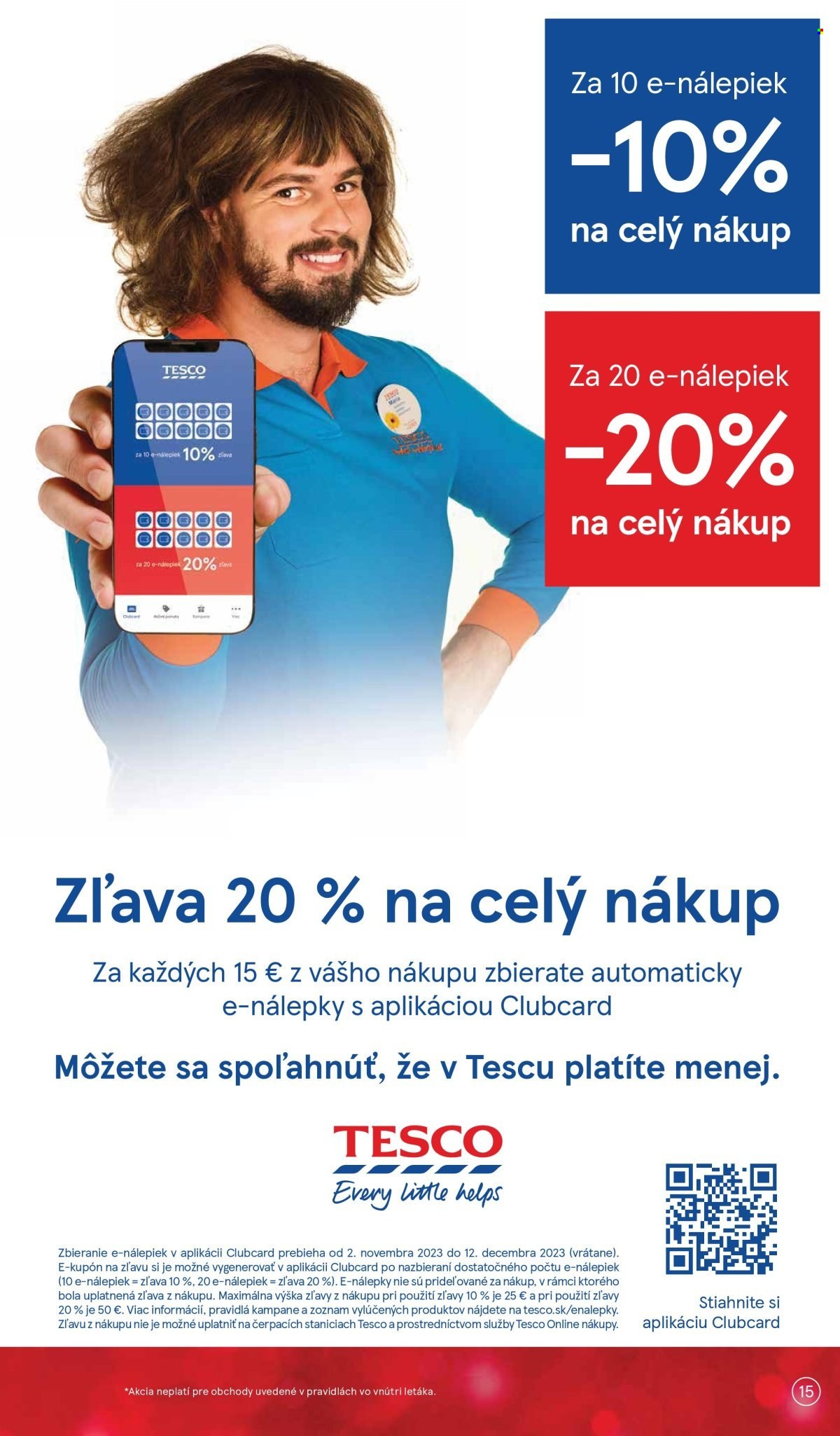 Leták TESCO - 29.11.2023 - 6.12.2023. Strana 15