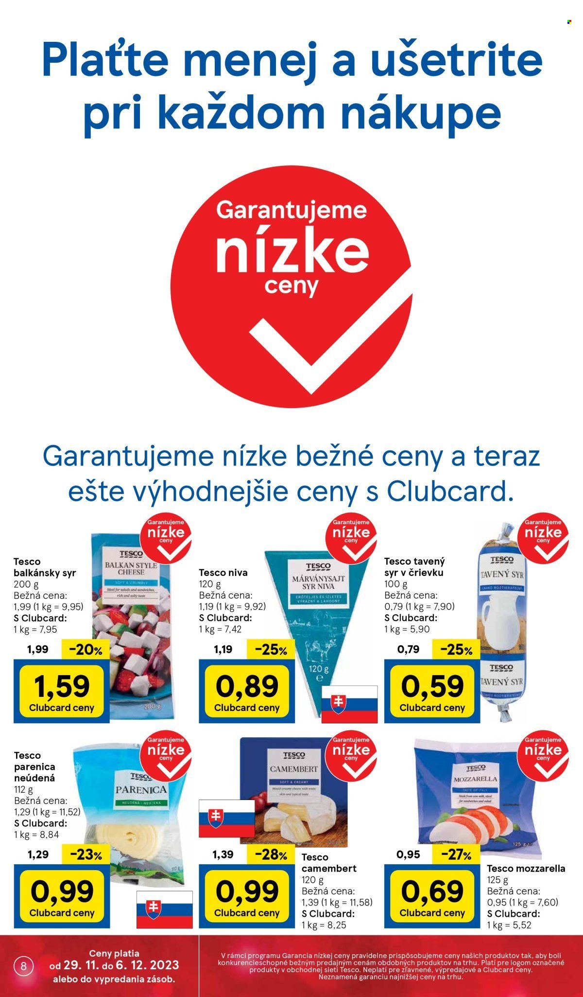 Leták TESCO supermarket - 29.11.2023 - 6.12.2023. Strana 8