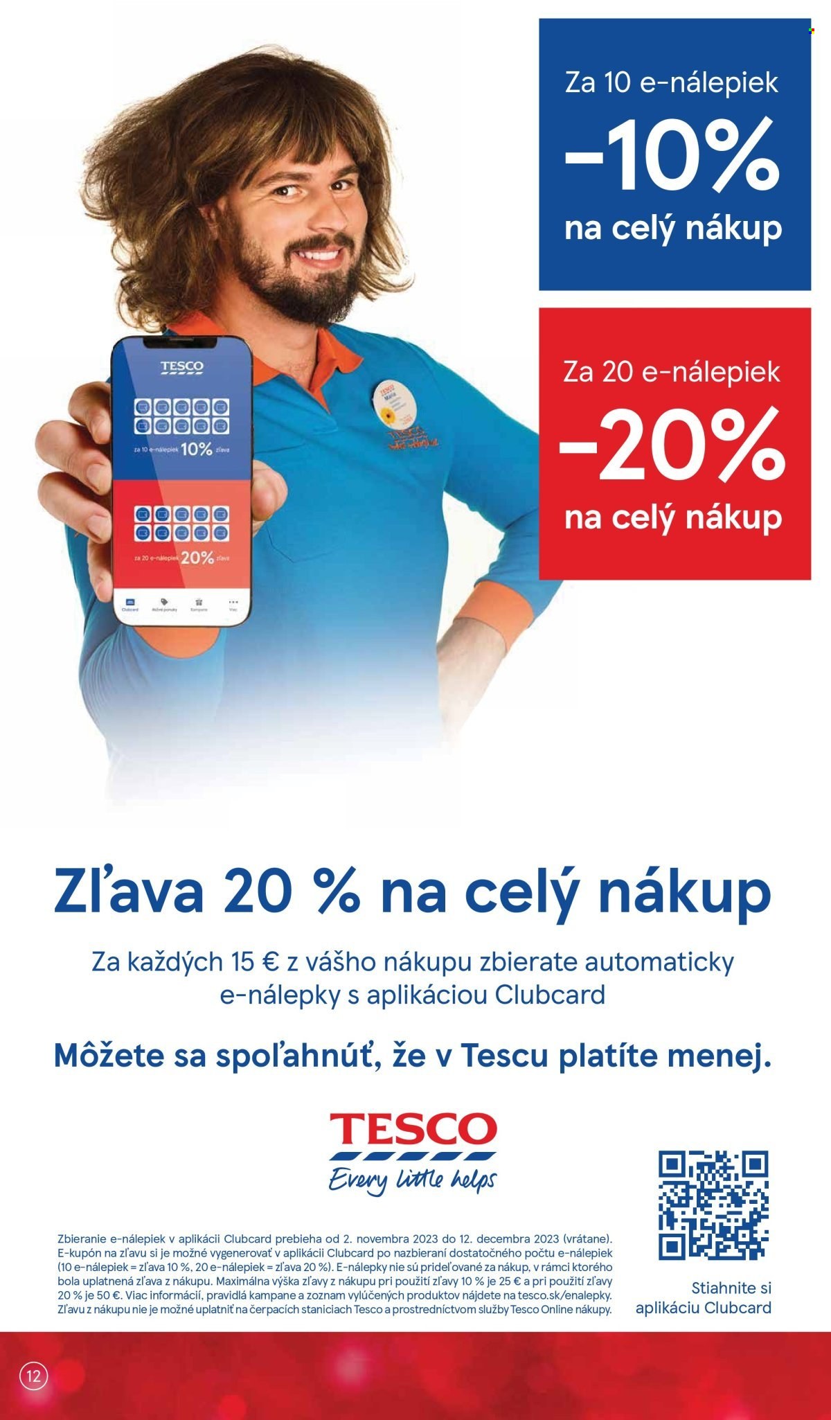 Leták TESCO supermarket - 29.11.2023 - 6.12.2023. Strana 12