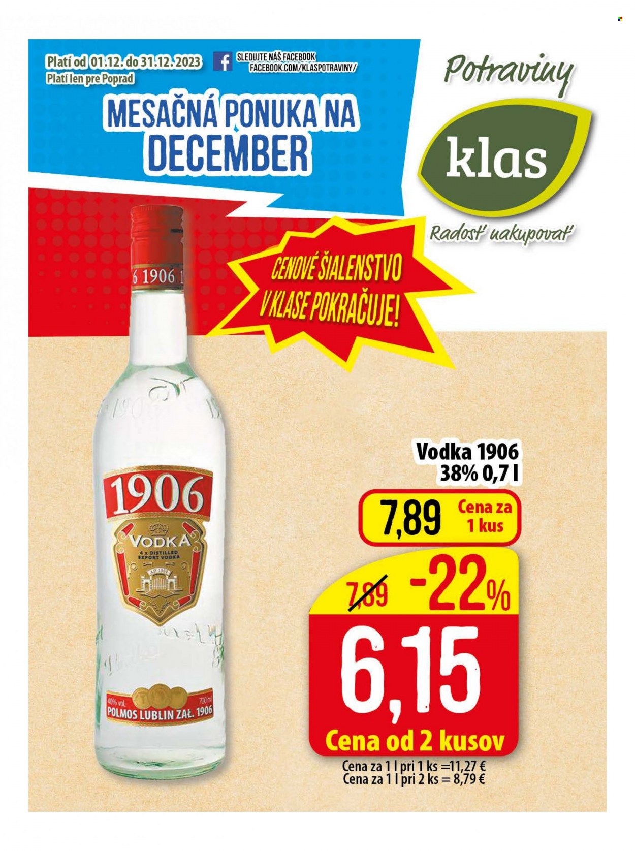 Leták Klas - 1.12.2023 - 31.12.2023. Strana 1