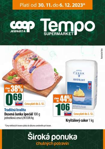 Leták COOP Jednota - 30.11.2023 - 6.12.2023.
