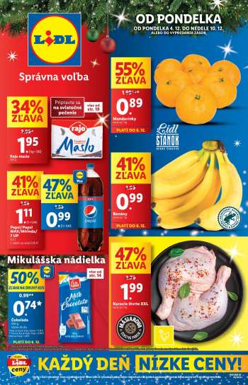 Leták Lidl - 4.12.2023 - 10.12.2023.