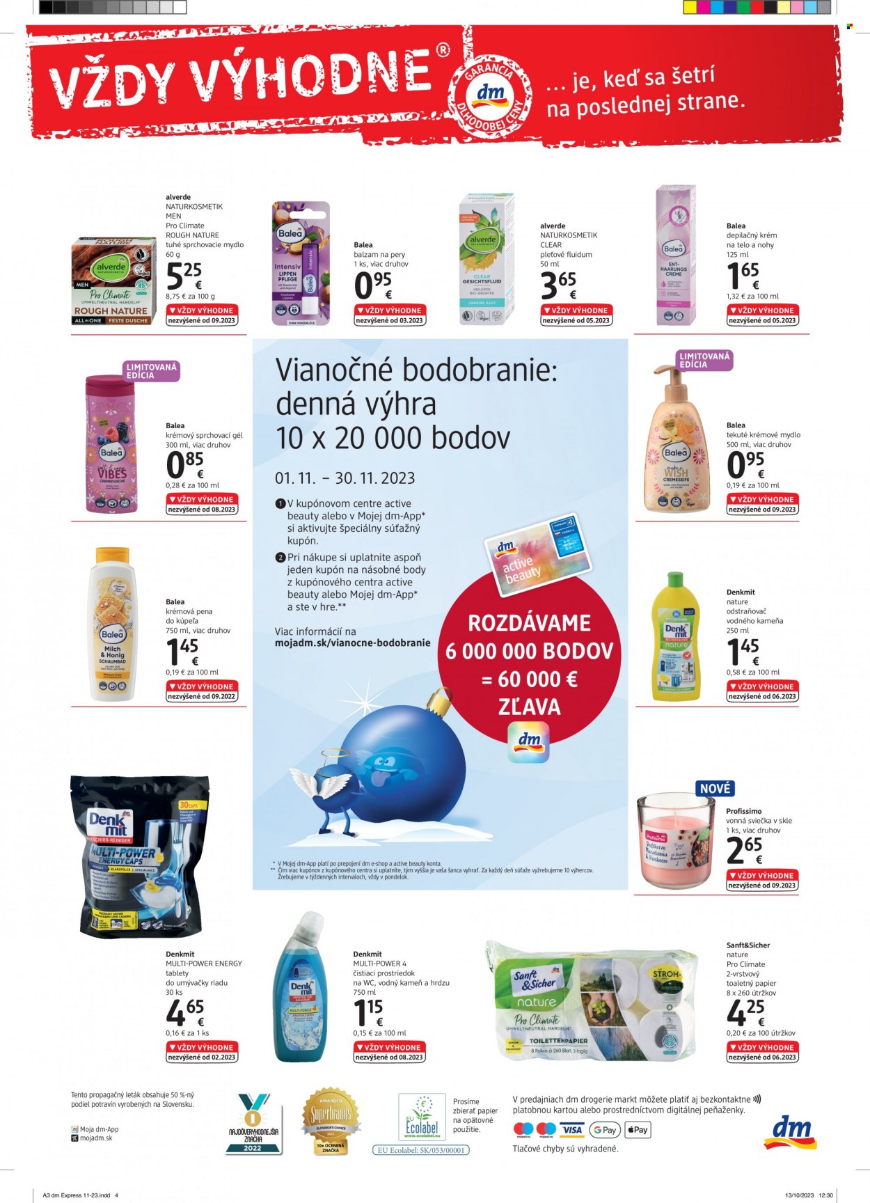 Leták dm drogerie - 1.11.2023 - 30.11.2023. Strana 4