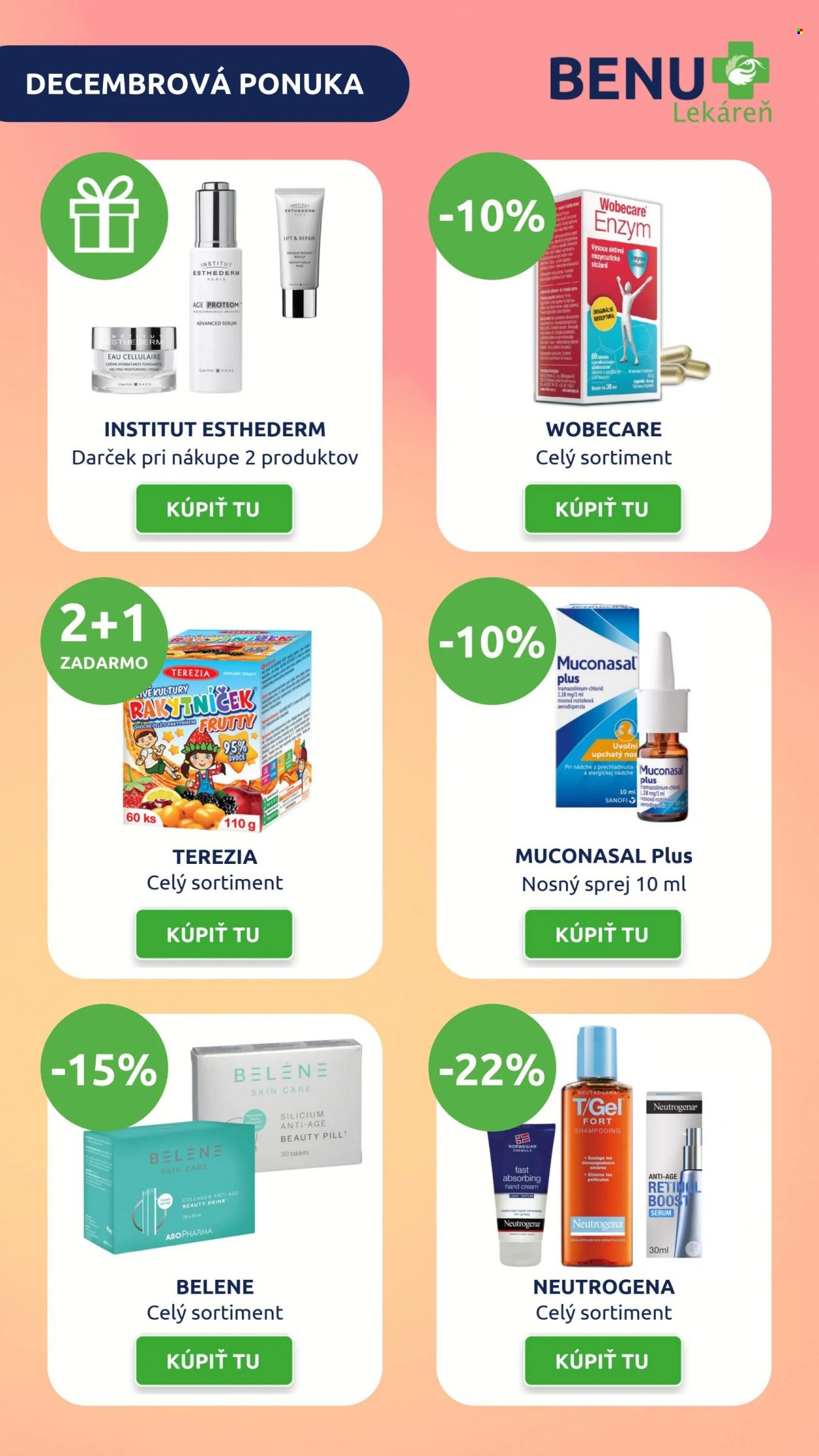 Leták BENU Lekáreň - 1.12.2023 - 31.12.2023. Strana 2