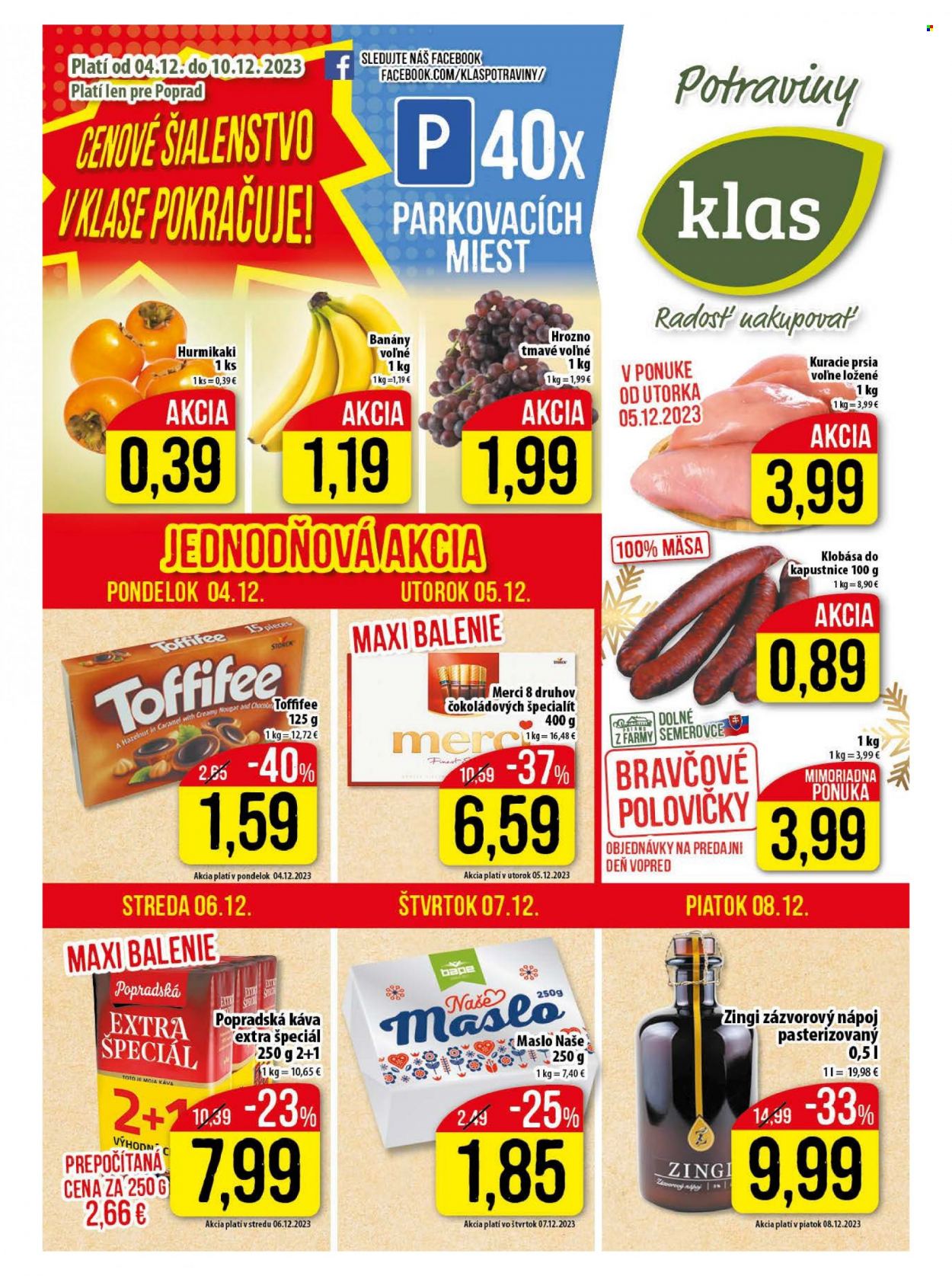 Leták Klas - 4.12.2023 - 10.12.2023. Strana 1