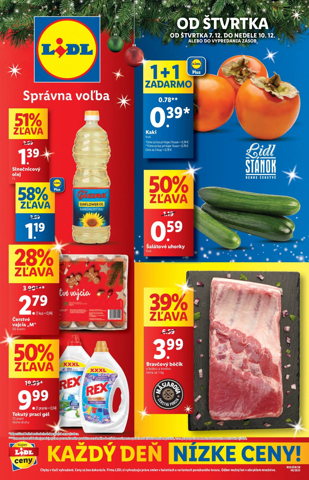 Leták Lidl - 7.12.2023 - 10.12.2023. Strana 1