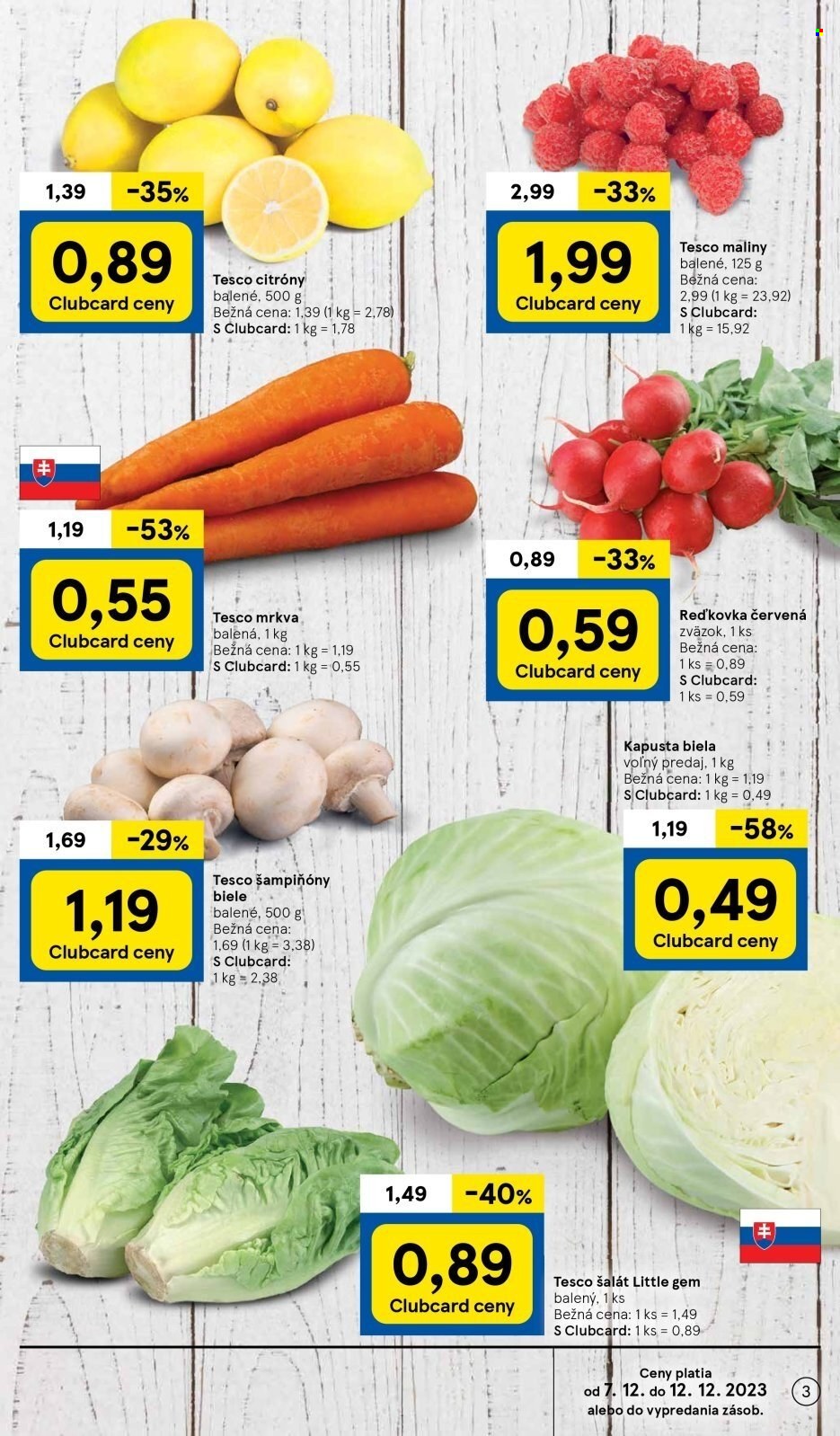 Leták TESCO supermarket - 7.12.2023 - 12.12.2023. Strana 3