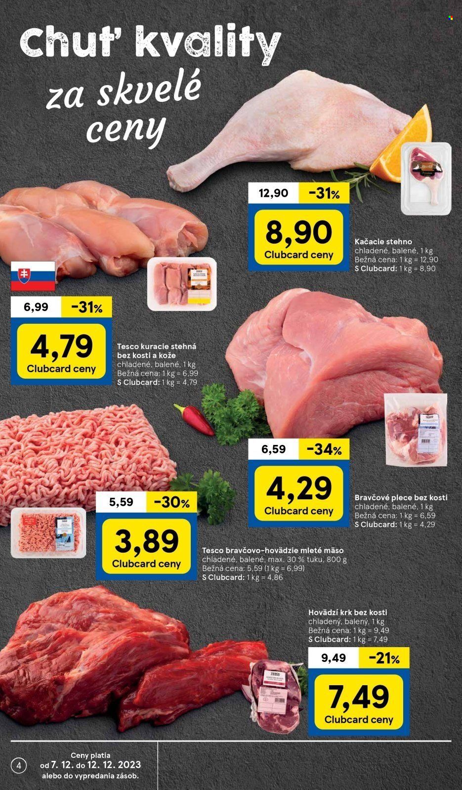 Leták TESCO supermarket - 7.12.2023 - 12.12.2023. Strana 4