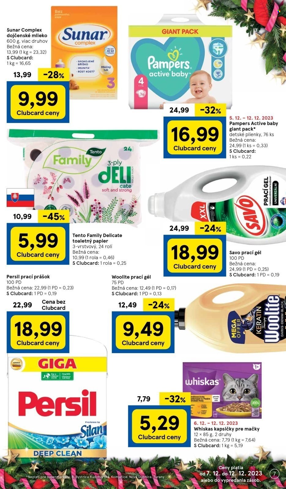 Leták TESCO supermarket - 7.12.2023 - 12.12.2023. Strana 7