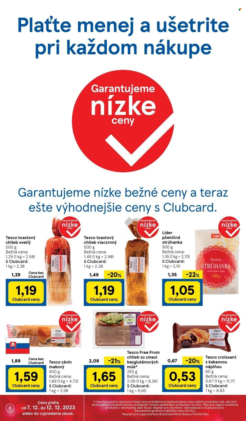 Leták TESCO supermarket - 7.12.2023 - 12.12.2023. Strana 8